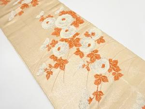 アンティーク　万寿菊模様織り出し袋帯（材料）